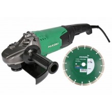 HiKOKI G23SW2W7Z Szlifierka katowa (230mm/2200W) + tarcza DIAMENTOWA