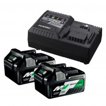 HiKOKI (Hitachi) UC18YSL3WEZ Zestaw Multi Volt akumulatorów 2xBSL36A18 + UC18YSL3