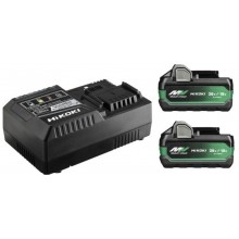 HiKOKI UC18YSL3WJZ Zestaw akumulatorów Multi Volt (2 x 8Ah)18V-4Ah 36V+ładowarka UC18YSL3
