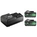 HiKOKI UC18YSL3WJZ Zestaw akumulatorów Multi Volt (2 x 8Ah)18V-4Ah 36V+ładowarka UC18YSL3