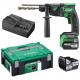 HiKOKI DH18DPBWPZ Akumulatorowa młotowiertarka SDS-Plus (18V/2x 5,0Ah/1,3J) Walizka