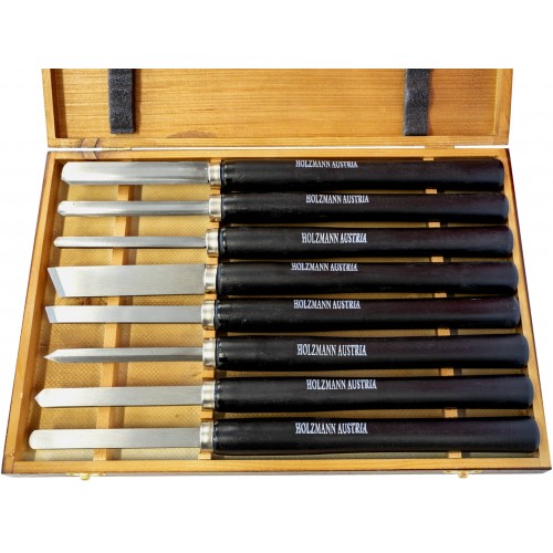 Holzmann Dłuta tokarskie (8 sztuk) H8TLG