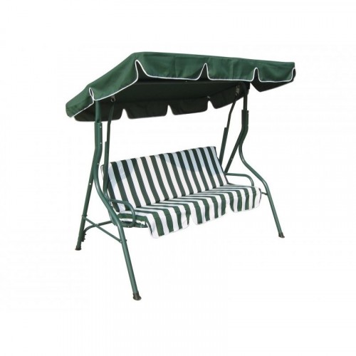 Huśtawka ogrodowa VIP 110 x 170 x 153 cm, zielono-biała 103/0