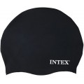 INTEX Silikonowy czepek pływacki na basen, czarny, 8+ 55991