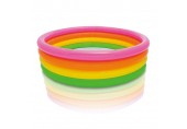 INTEX Sunset-Glow Basenik dziecięcy 4 kolorowe pierścienie 168 x 46 cm 56441NP