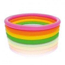 INTEX Sunset-Glow Basenik dziecięcy 4 kolorowe pierścienie 168 x 46 cm 56441NP