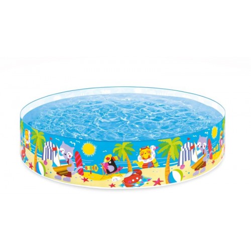 INTEX Basen dziecięcy ze ścianką stałą plaża , 58457NP