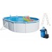 INTEX Basen stalowy Nuovo de Luxe owalny 5,5 x 3,66 x 1,2 m, filtracja + schodki 011250
