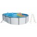 INTEX Basen stalowy zestaw Nuovo de Luxe Duo owalny 550 x 366 x 120 cm 011253