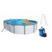 INTEX Basen stalowy Nuovo de Luxe owalny 730 x 366 x 120 cm, filtracja + schodki 011260