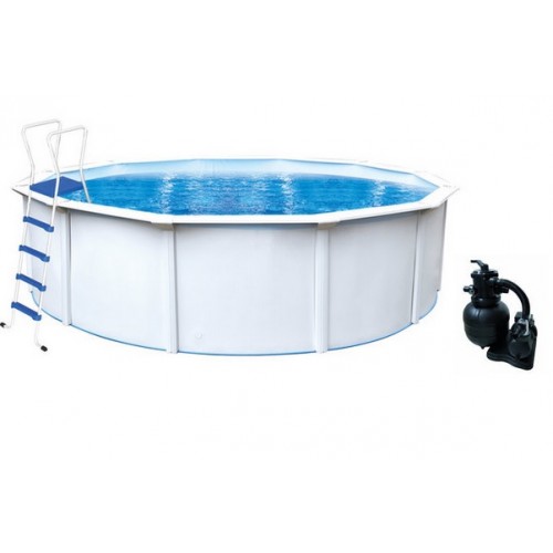 INTEX Basen stalowy zestaw Nuovo de Luxe II 360 x 120 cm, filtracja+schodki 012140
