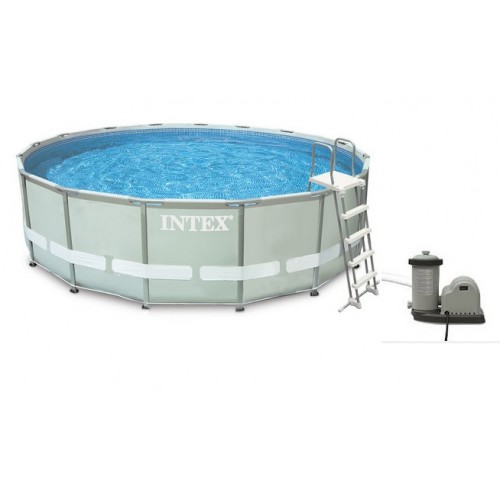 INTEX Basen Frame Pool Set Ultra Rondo 488 x 122 cm filtr i drabinka 128322GS