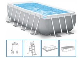 INTEX PRISM FRAME RECTANGULAR PREMIUM POOLS Basen set 488 x 244 x 107 cm 26792GN