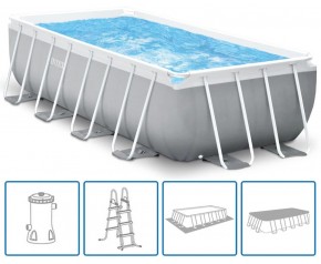 INTEX PRISM FRAME RECTANGULAR PREMIUM POOLS Basen set 488 x 244 x 107 cm 26792GN