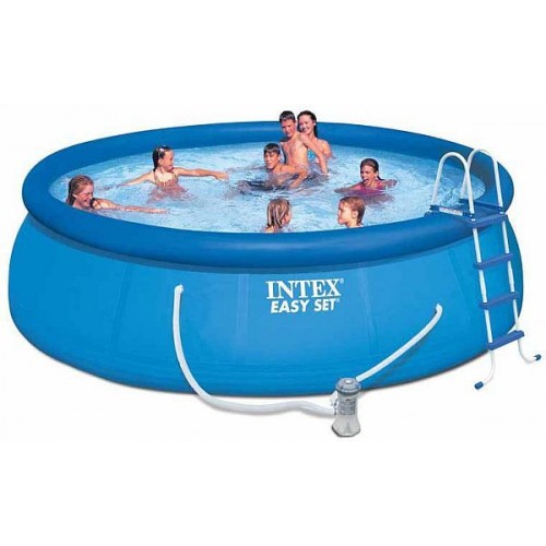 INTEX Basen Easy Set Pools 457 x 122 cm filtr kartuszowy z falownikiem + schodki 28168GS