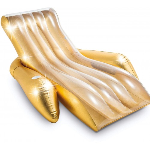 INTEX Shimmering Gold Lounge Nadmuchiwany leżak 56803EU