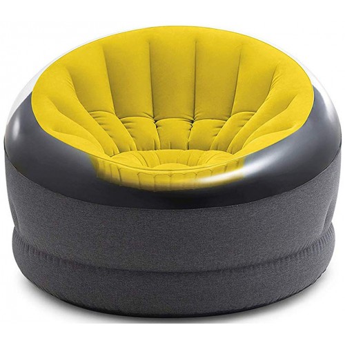 INTEX EMPIRE CHAIR Pufa Dmuchana żółty 68582