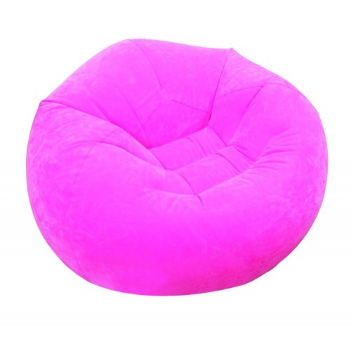 INTEX BEANLESS BAG CHAIR Dmuchany fotel 107 x 104 x 69 cm, różowy 68569