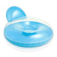 INTEX Lounge Pillow-Back Fotel do pływania z oparciem, niebieski 158889EU