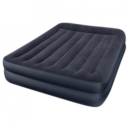 INTEX Dmuchane łóżko / materac z pompką 152 x 203 x 47 cm Pillow Rest Queen 66702