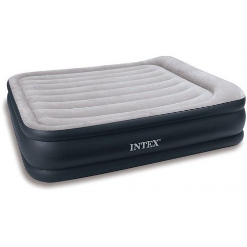 INTEX Dmuchane łóżko / materac z pompką 152 x 203 x 43 cm Deluxe Pillow Rest Queen 67738