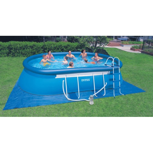 INTEX Basen Oval Frame Pool Set 549 x 305 x 107 cm filtr kartuszowy+schodki 28192GN