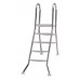 INTEX Drabinka do basenów rozporowych i stelażowych stal szlachetna, 4 + 2 stopnie 018001