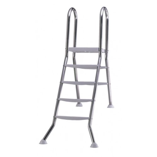 INTEX Drabinka do basenów rozporowych i stelażowych stal szlachetna, 5 + 2 stopnie 018021