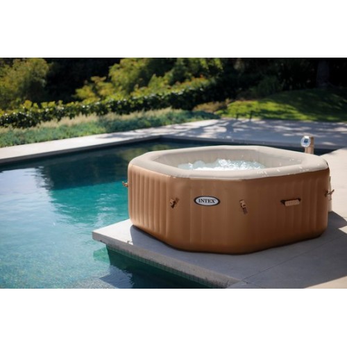 INTEX Pure SPA 79" Octagon ze systemem ochrony przed osadzaniem się kamienia128414