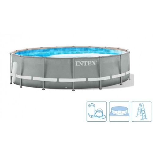 INTEX PRISM FRAME POOLS SET Basen 457 x 107 cm z filtracją kartuszową 26724NP