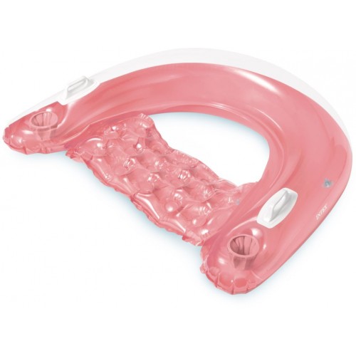 INTEX Sit 'n Float Dmuchane siedzisko z uchwytami, różowe 58859EU