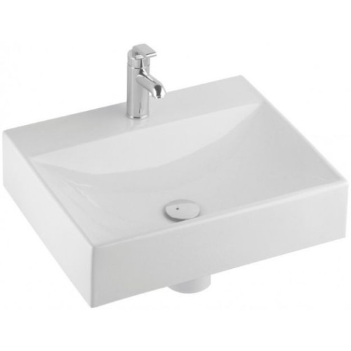 KOLO QUATTRO umywalka 60x48x14 cm z otworem, bez przelewu, z powłoką Reflex K61460900