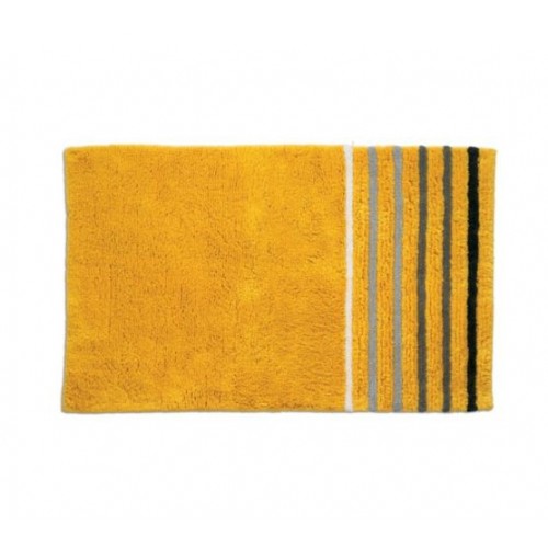 KELA Bawełniany dywanik łazienkowy w paski LADESSA STRIPES 80x50cm żółty KL-22116
