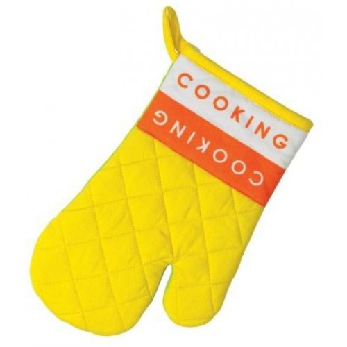 KELA Pikowana rękawica kuchenna do gorących naczyń MADLENE 28x18 cm, żółta KL-11324