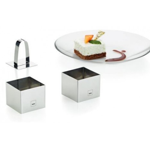 KELA Pierścienie ze stali nierdzewnej do formowania deserów i przystawek DECORE KL-10783