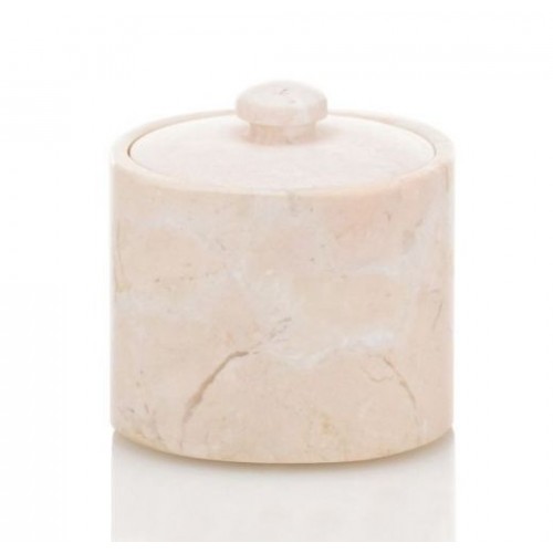 KELA Marmurowy pojemnik kosmetyczny z przykrywką MARBLE 9,5 x 9 cm KL-18767