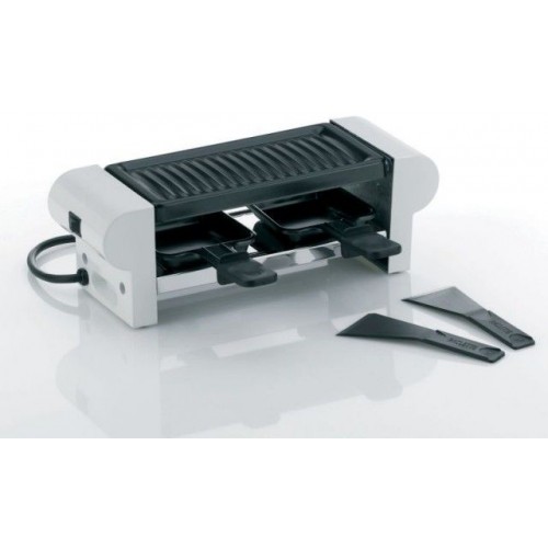 KELA Grill elektryczny aluminiowy JULIER biały 29,5x10,5x10 cm KL-66491