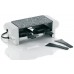 KELA Grill elektryczny aluminiowy MALOJA biały 29,5x10,5x10 cm, 2 patelnie i szpatułki KL-
