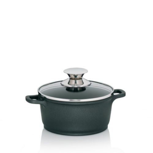 KELA Aluminiowy garnek z pokrywką KERROS 16 x 8 cm, 1,5 L, greblon KL-11549