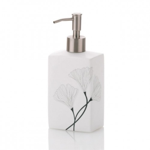 KELA Dozownik mydła KALLA 8 x 5,5 cm x 19 cm porcelana KL-21302 KELA Dozownik mydła KALLA 8 x 5,5 cm x 19 cm porcelana KL-21302