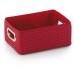 KELA Koszyk ze stalowymi uchwytami RIMOSSA 28x20x12cm, czerwony KL-21796