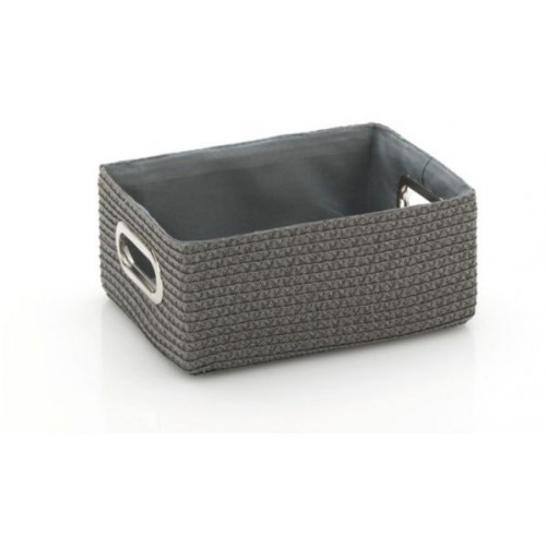 KELA Koszyk ze stalowymi uchwytami RIMOSSA 28x20x12cm, szary KL-21842 KELA Koszyk ze stalowymi uchwytami RIMOSSA 28x20x12cm, szary KL-21842