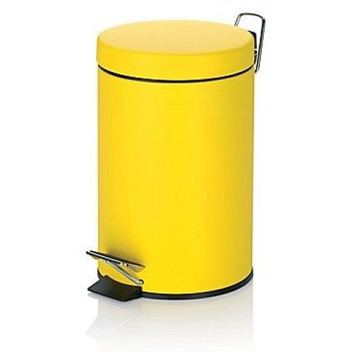 KELA KELA SOLE 3 l Kosmetyczny / łazienkowy kosz na śmieci żółty KL-22725