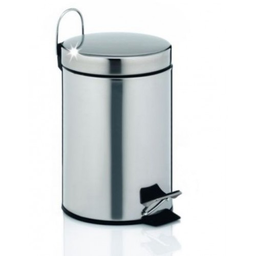 KELA Kosmetyczny / łazienkowy kosz na śmieci 3L DUSTY srebrny KL-40435