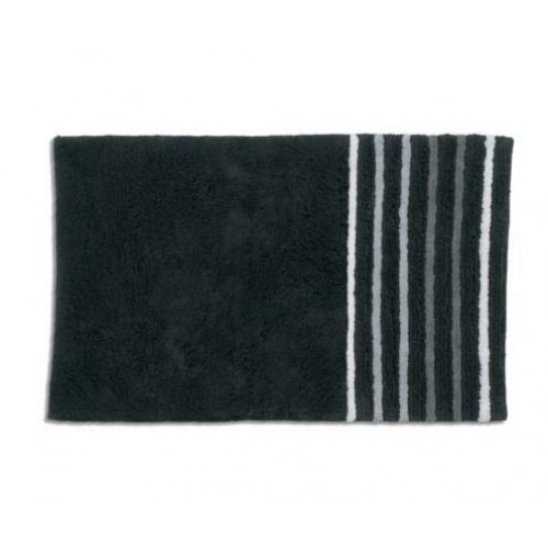 KELA Bawełniany dywanik łazienkowy w paski LADESSA STRIPES 80x50cm czarny KL-22112 KELA Bawełniany dywanik łazienkowy w paski LADESSA STRIPES 80x50cm czarny KL-22112