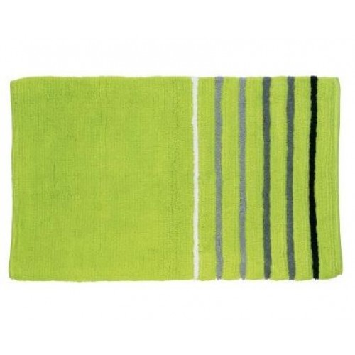 KELA Bawełniany dywanik łazienkowy w paski LADESSA STRIPES 80x50cm zielony KL-22475 KELA Bawełniany dywanik łazienkowy w paski LADESSA STRIPES 80x50cm zielony KL-22475