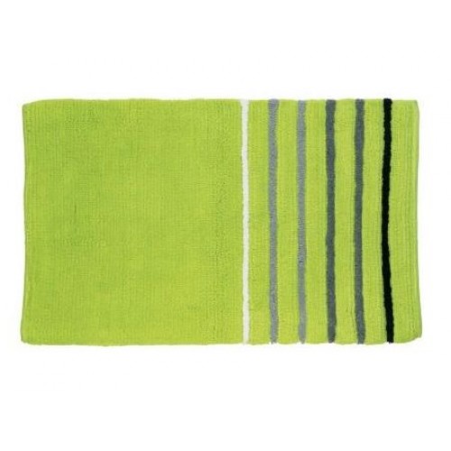 KELA Bawełniany dywanik łazienkowy w paski LADESSA STRIPES 100x60cm zielony KL-22476