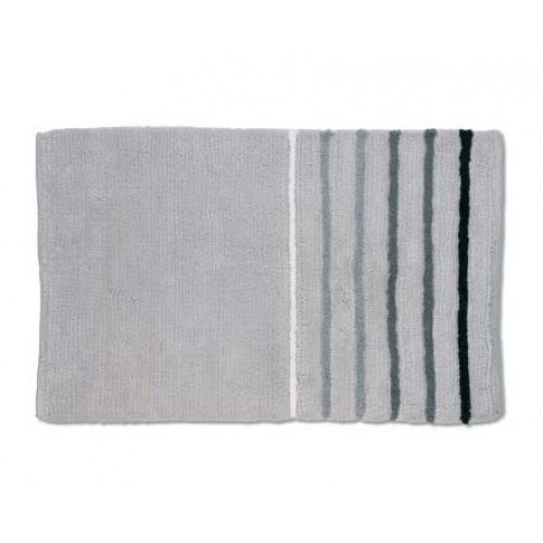 KELA Bawełniany dywanik łazienkowy w paski LADESSA STRIPES 80x50cm szary KL-22481 KELA Bawełniany dywanik łazienkowy w paski LADESSA STRIPES 80x50cm szary KL-22481