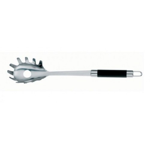KELA Stalowa łyżka do spagetti BOLLITO czarna KL-11229