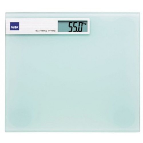 KELA waga łazienkowa LINDA, białe szkło do 150 kg KL-21299